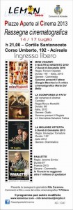 Piazze aperte al Cinema - Acireale - associazione Lemon Tour